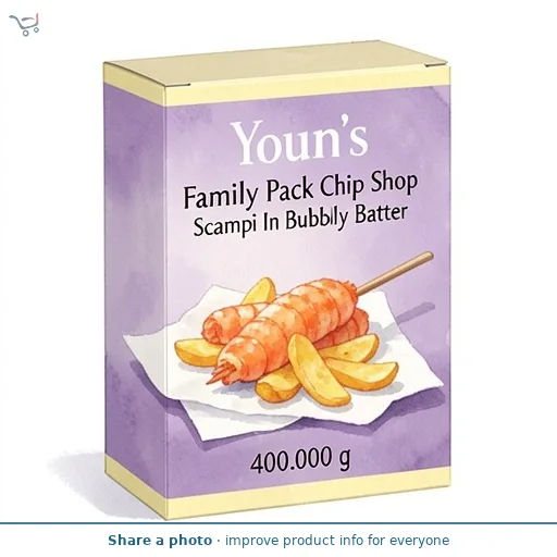 Young's Family Pack Chip Shop Scampi In Bubbly Batter 