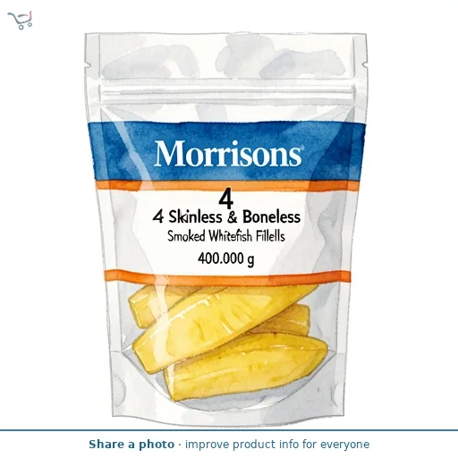 Morrisons 4 Skinless & Boneless Smoked Whitefish Fillets 400g
