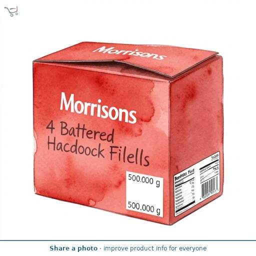 Morrisons 4 Battered Haddock Fillets
