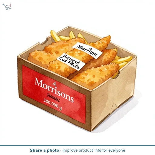 Morrisons 4 Battered Cod Fillets