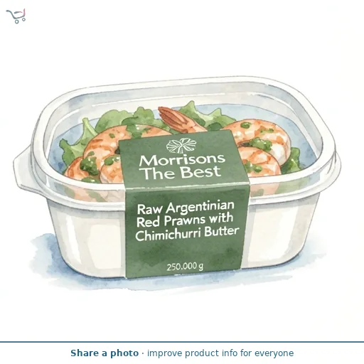 Morrisons The Best Raw Argentinian Red Prawns with Chimichurri Butter