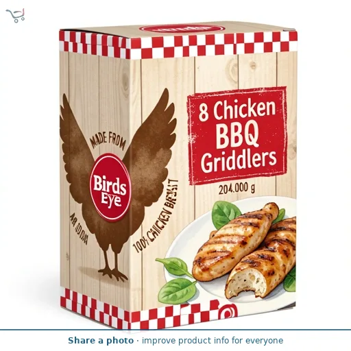 Birds Eye 8 Chicken BBQ Griddlers 204g