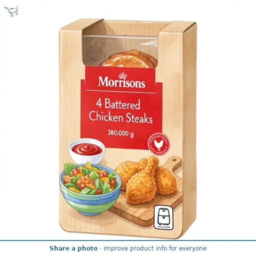 Morrisons 4 Battered Chicken Steaks