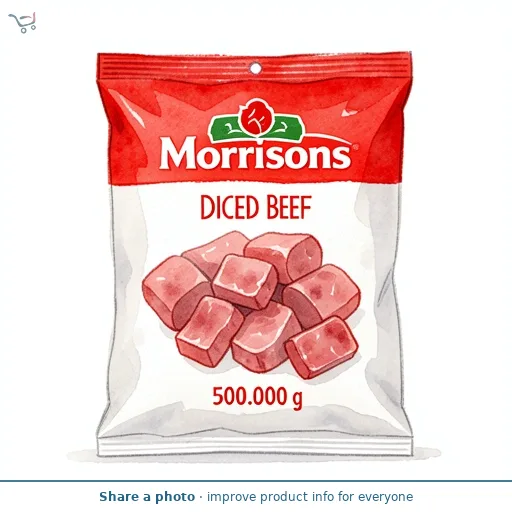 Morrisons Diced Beef 500g