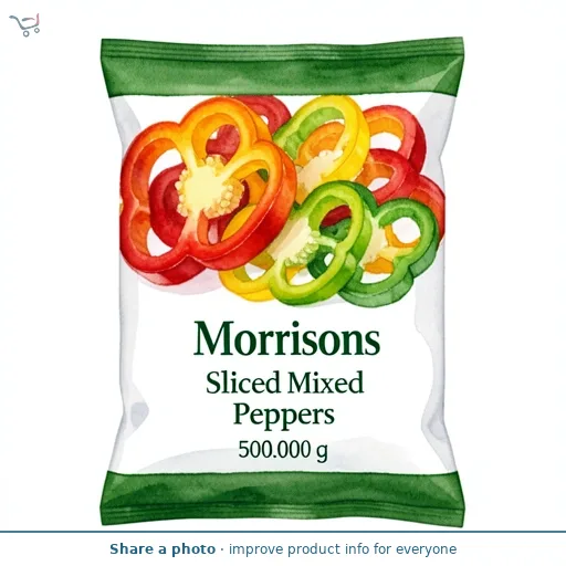 Morrisons Sliced Mixed Peppers  500g