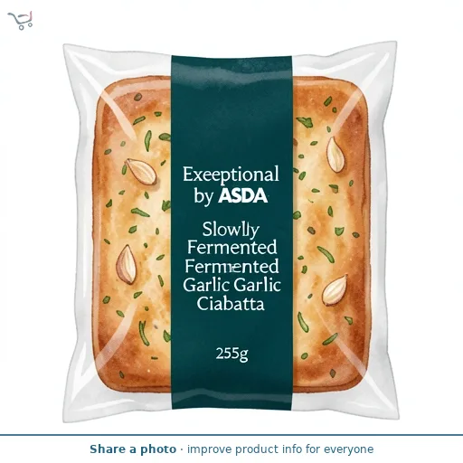Exceptional by ASDA Slowly Fermented Garlic Ciabatta 255g