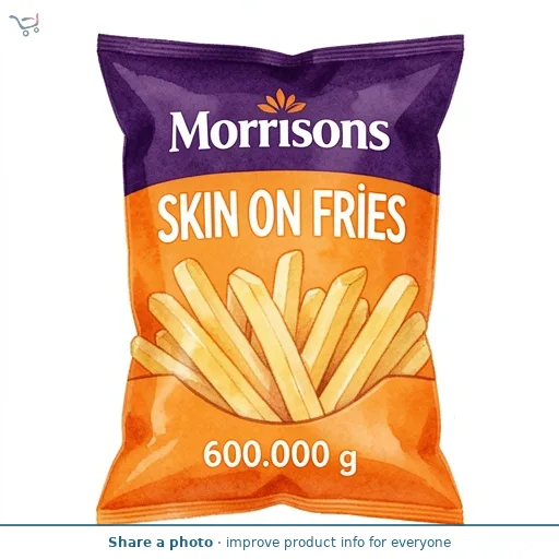 Morrisons Skin On Fries 600g