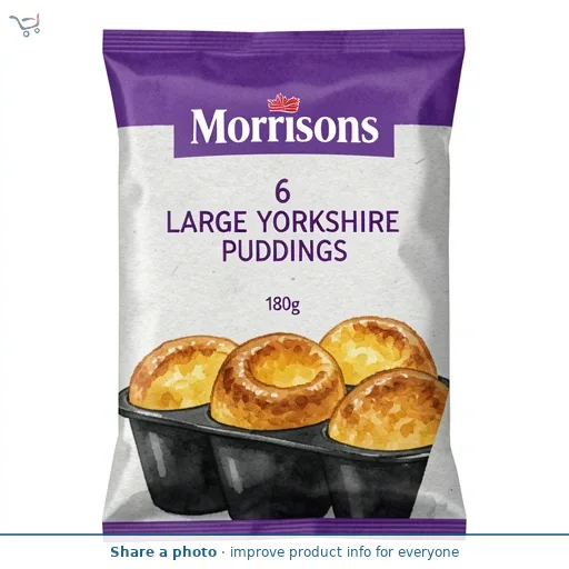 Morrisons 6 Large Yorkshire Puddings