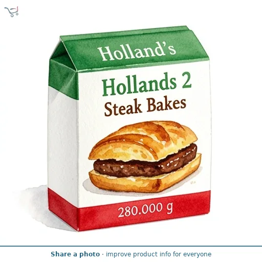 Hollands 2 Steak Bakes 280g 