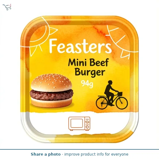 Feasters Mini Beef Burger 94g