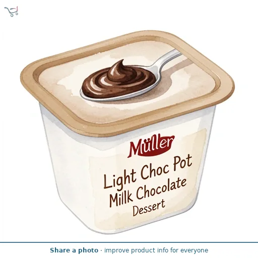 Müller Light Desserts Milk Chocolate 4 x 90g