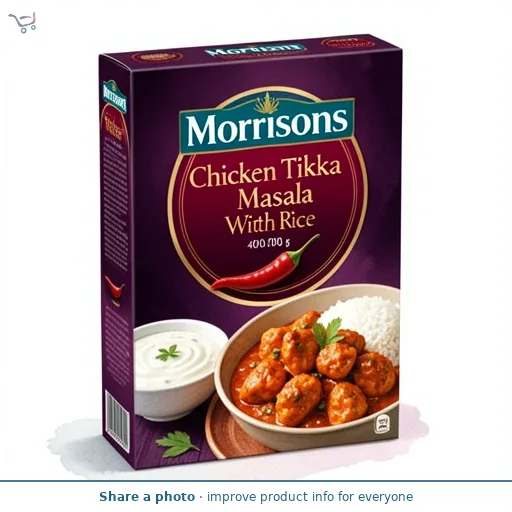 Morrisons Chicken Tikka Masala With Rice 