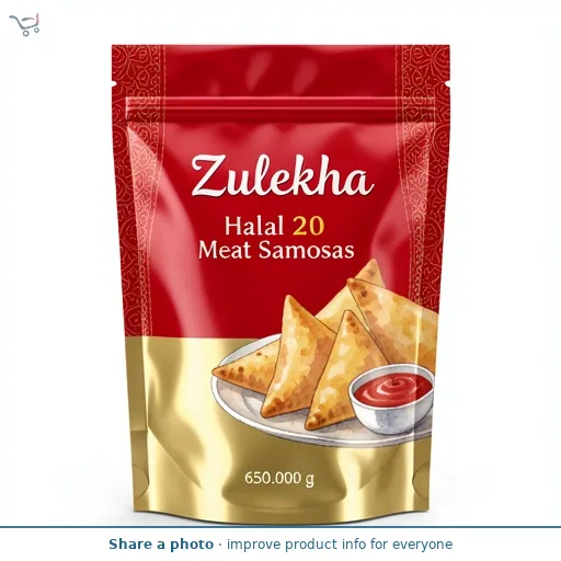 Zulekha Halal 20 Meat Samosas 650g
