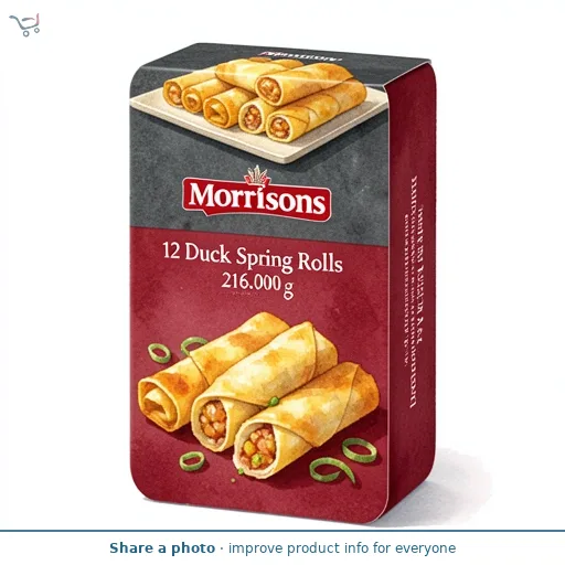 Morrisons 12 Duck Spring Rolls 216g