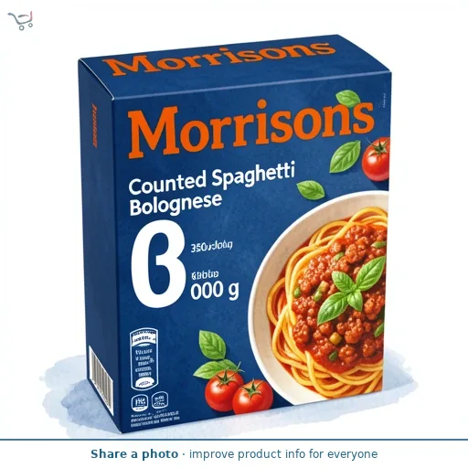  Morrisons Counted Spaghetti Bolognese