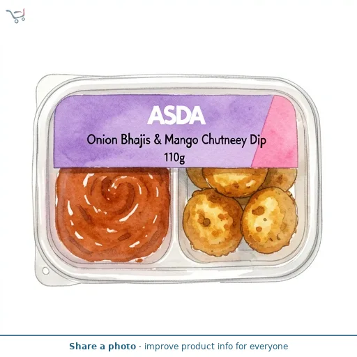 ASDA Onion Bhajis & Mango Chutney Dip 110g