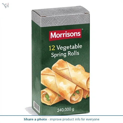 Morrisons 12 Vegetable Spring Rolls 240g