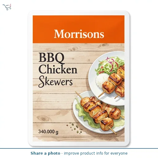 Morrisons BBQ Chicken Skewers 340g