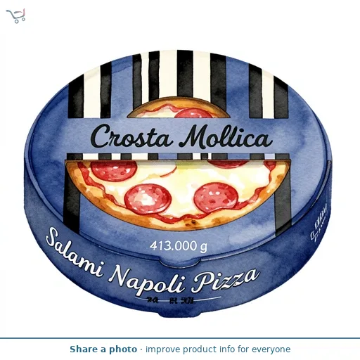 Crosta Mollica Salami Napoli Pizza 413g