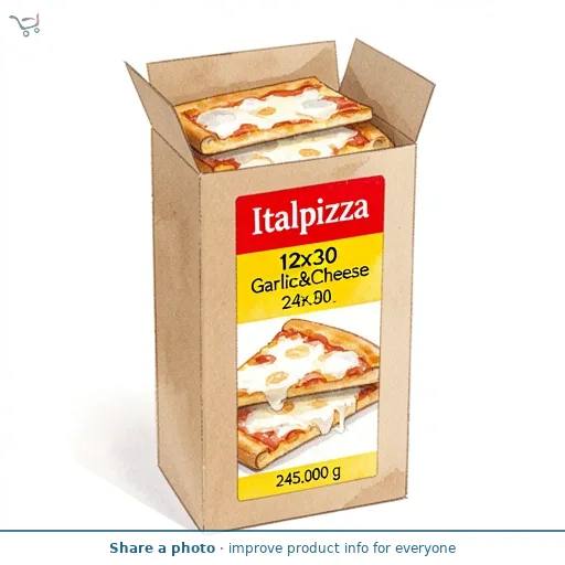 Italpizza 12x30 Garlic&Cheese 