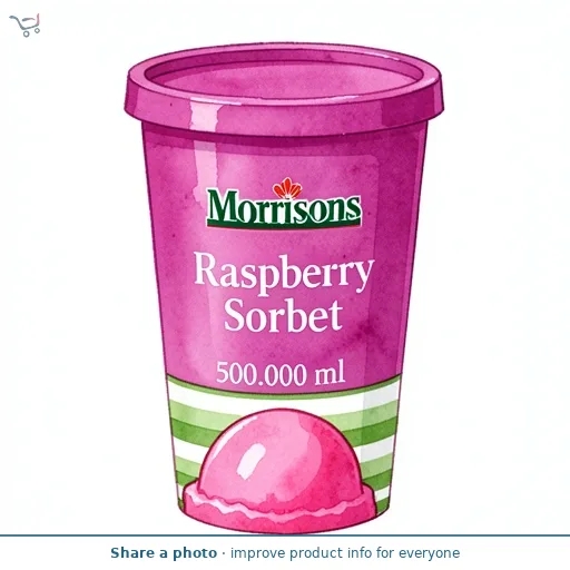 Morrisons Raspberry Sorbet 500ml