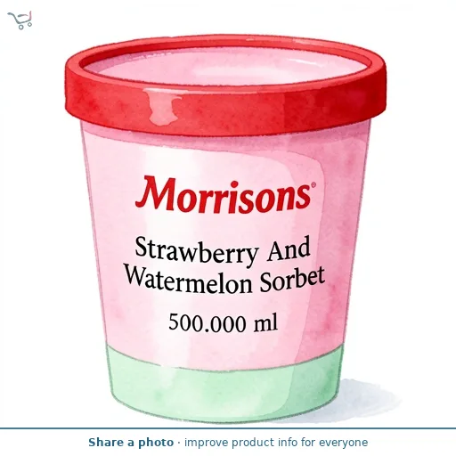 Morrisons Strawberry And Watermelon Sorbet 500ml