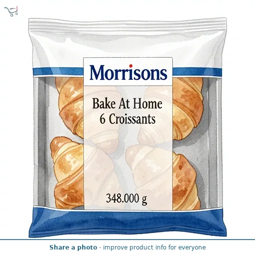 Morrisons Bake At Home 6 Croissants 348g