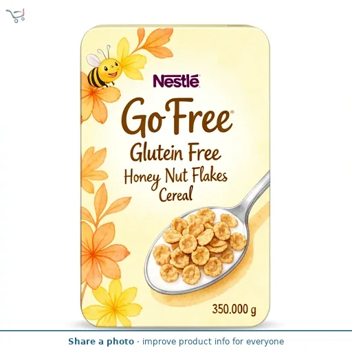 Nestle Go Free Gluten Free Honey Nut Flakes Cereal 350g