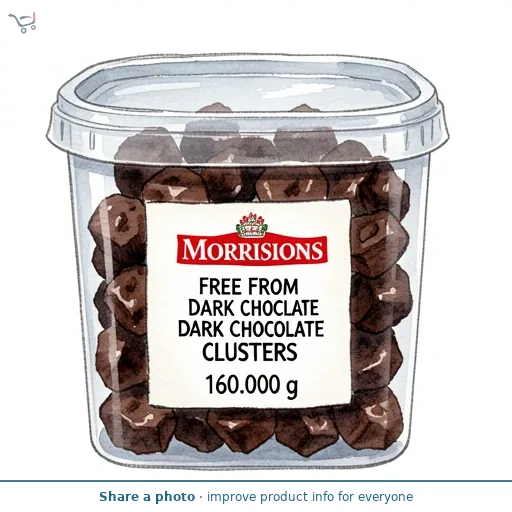 Morrisons Free From Dark Chocolate Clusters