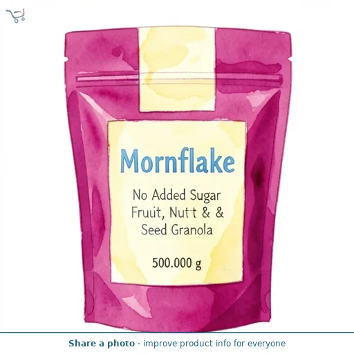 Mornflake No Added Sugar Fruit, Nut & Seed Granola 500g