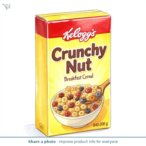 Kellogg's Crunchy Nut Breakfast Cereal Large Pack 840g