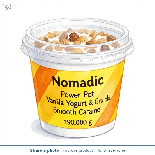 Nomadic Power Pot Vanilla Yogurt & Granola Smooth Caramel 