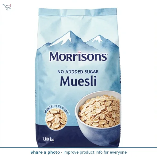 Morrisons No Added Sugar Swiss Style Muesli 1kg