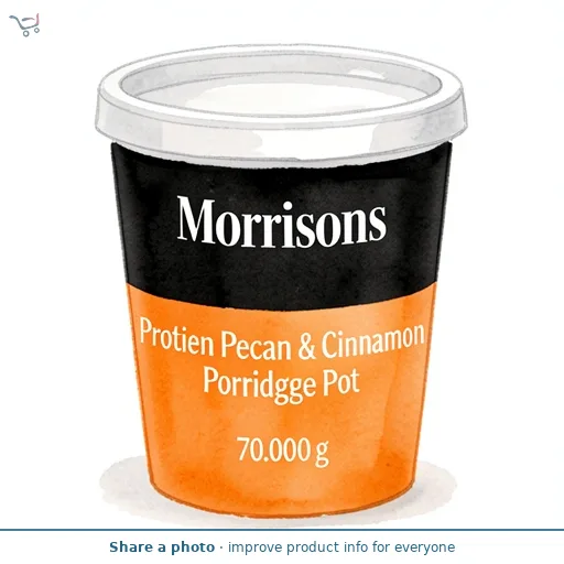Morrisons Protein Pecan & Cinnamon Porridge Pot   70g