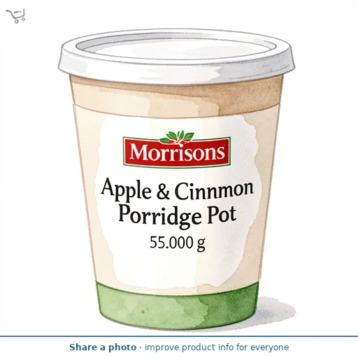 Morrisons Apple & Cinnamon Porridge Pot