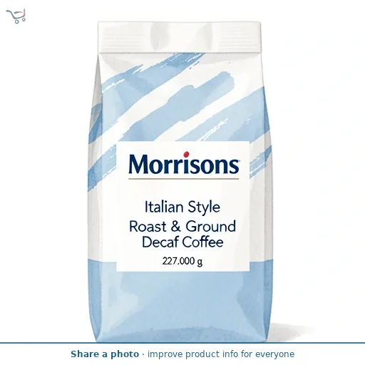Morrisons Italian Style Roast & Ground Decaf  Coffee 227g