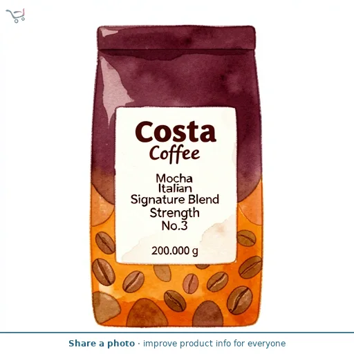 Costa Coffee Mocha Italian Signature Blend Strength No.3