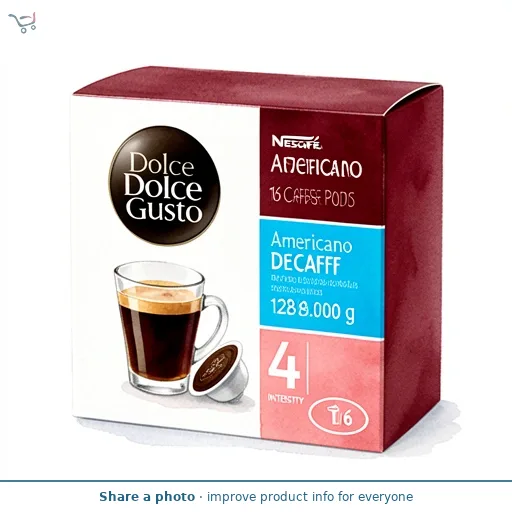 Nescafe Dolce Gusto Americano Decaff Coffee Pods 16 Capsules
