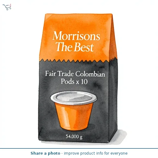 Morrisons The Best Fair Trade Colombian Pods x 10