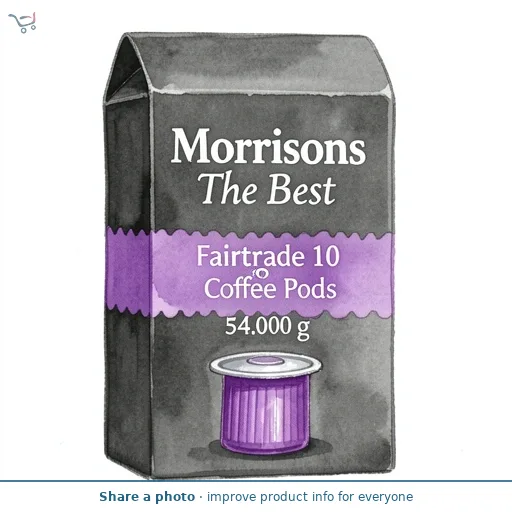 Morrisons The Best Fairtrade 10 Lungo Coffee Pods 54g