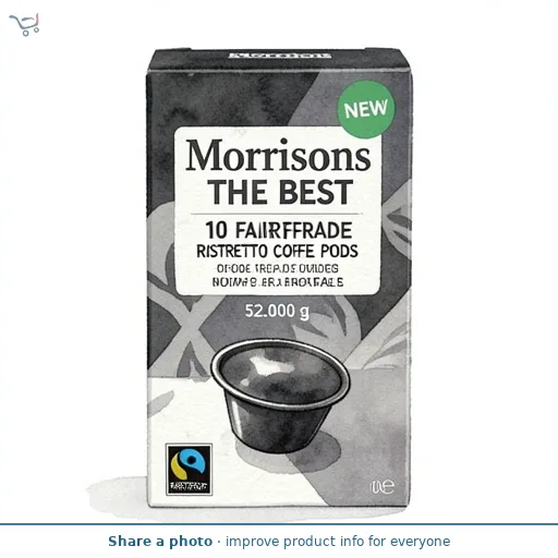 Morrisons The Best 10 Fairtrade Ristretto Coffee Pods