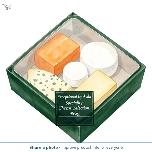 Exceptional by Asda Speciality Cheese Selection 495g