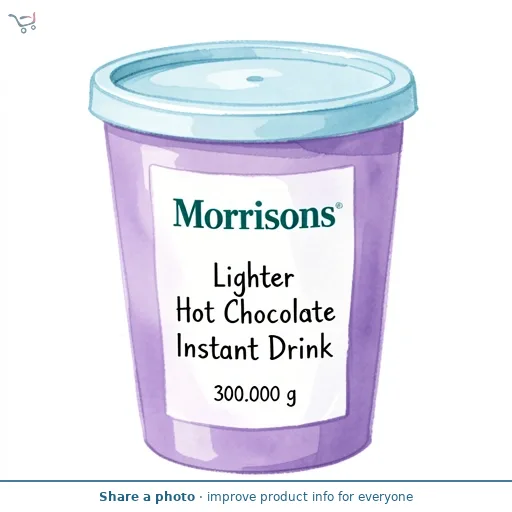 Morrisons Lighter Hot Chocolate Instant Drink 300g