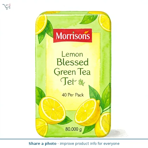 Morrisons Lemon Blessed Green Tea 40 Per Pack