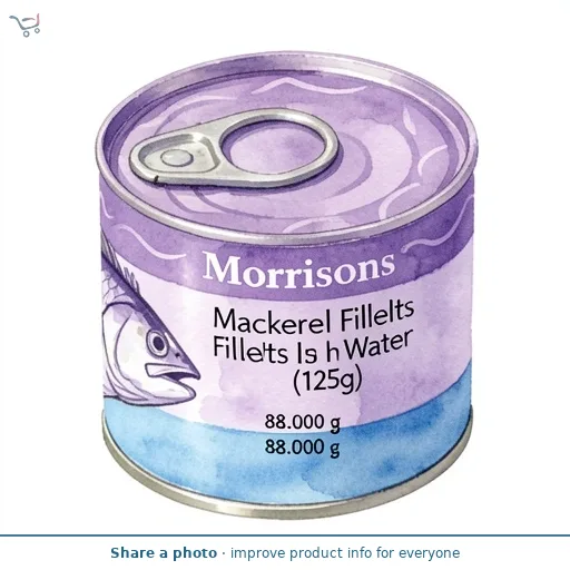 Morrisons Mackerel Fillets In Water (125g)