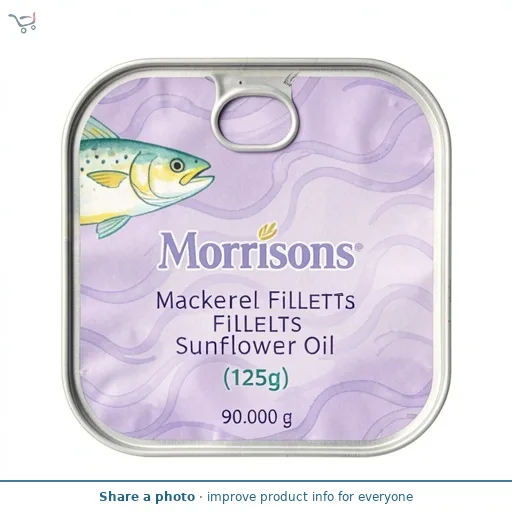 Morrisons Mackerel Fillets in Sunflower Oil  (125g)