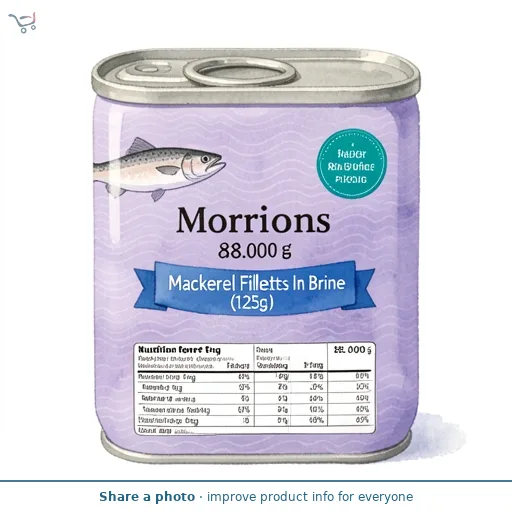 Morrisons Mackerel Fillets In Brine (125g)
