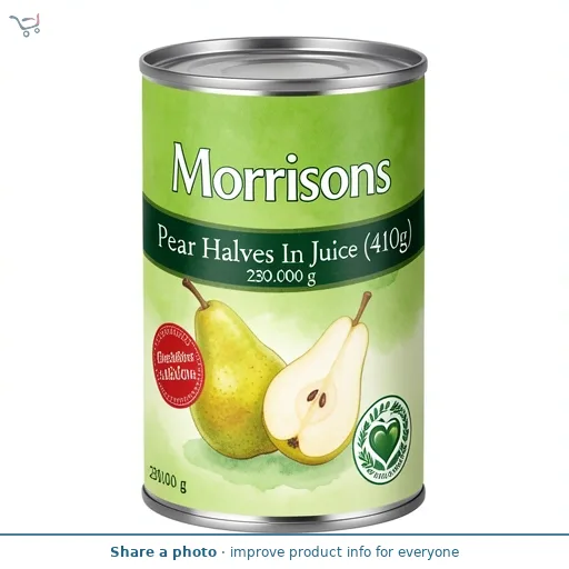 Morrisons Pear Halves In Juice (410g)