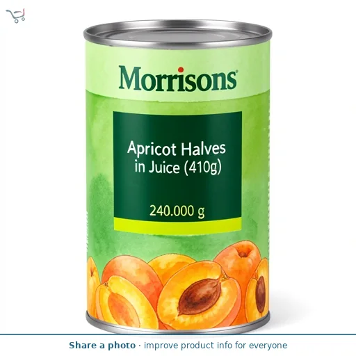 Morrisons Apricot Halves in Juice (410g)