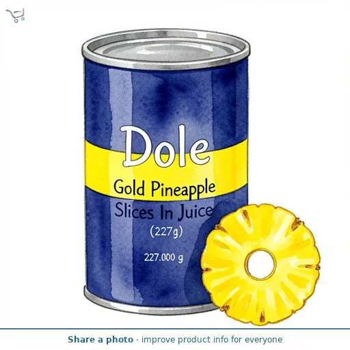 Dole Gold Pineapple Slices In Juice (227g)